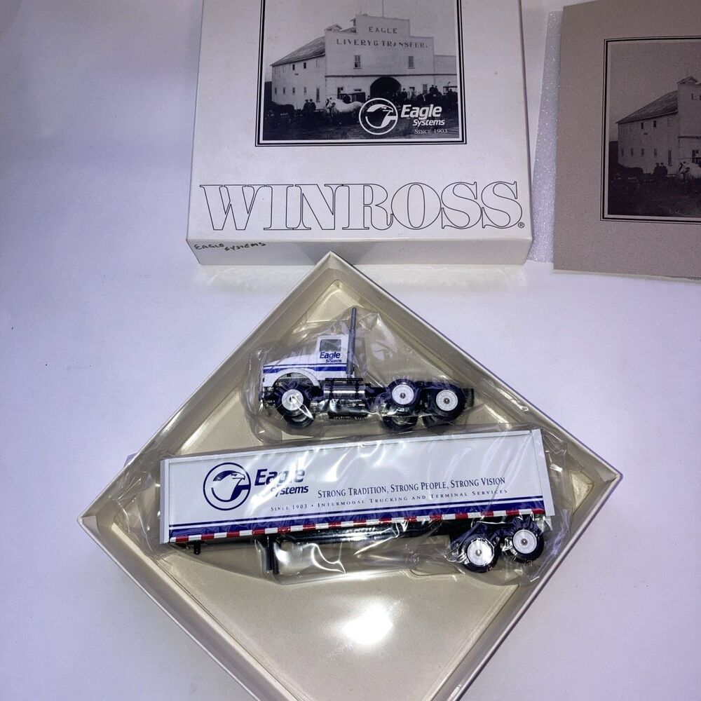 Vintage Winross Eagle Systems Trailer ServiceTractor and Trailer 1:64 scale MB